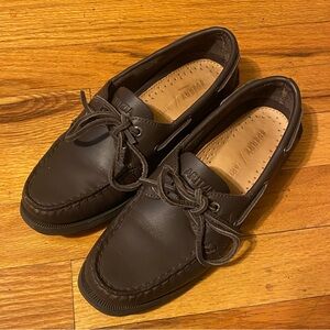 Aritzia Sperry Boat Shoes Size 6 Rich Mocha Like New Worn Once Sold Out Online